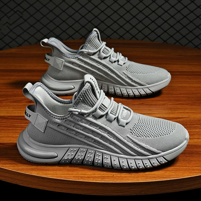 Damen Sportliche Freizeitsneaker mit atmungsaktivem Obermaterial und rutschfester Sohle EB