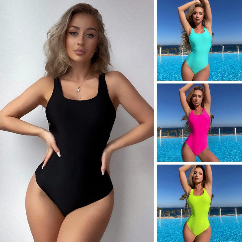 Damen Eleganter Einteiler Badeanzug EB