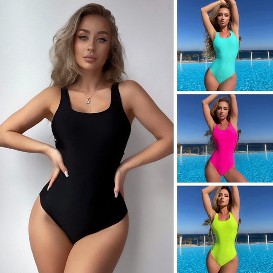 Damen Eleganter Einteiler Badeanzug EB