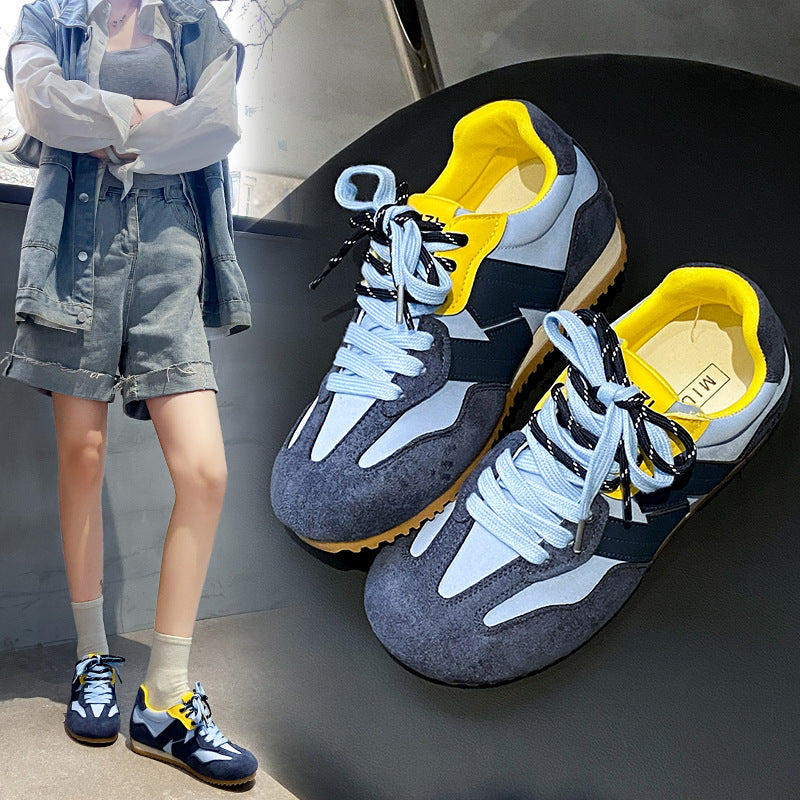 Damen Sportliche Sneakers mit atmungsaktiver Obermaterialstruktur und dämpfendem Sohlenprofil EB