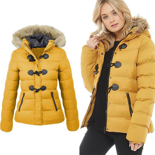 Damen Wintersicherheitsjacke mit abnehmbarer Kapuze EB