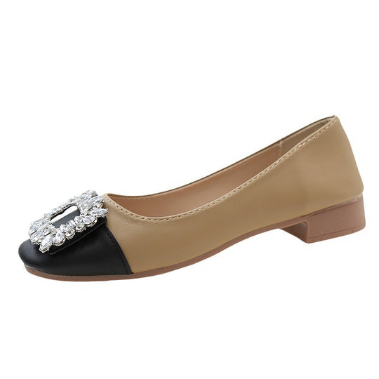 Damen Elegante Ballerinas mit funkelndem Schmuckdetail EB