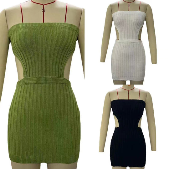Damen figurbetontes Mini-Kleid mit Cut-Out-Details EB