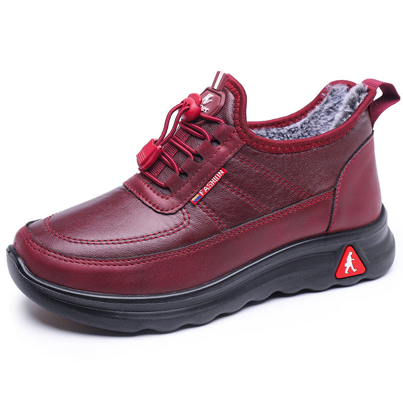 Damen Komfortable und warme Freizeit-Sneaker mit kuscheligem Innenfutter EB