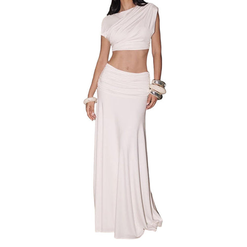 Damen elegantes Wickelkleid mit Rüschendetails EB
