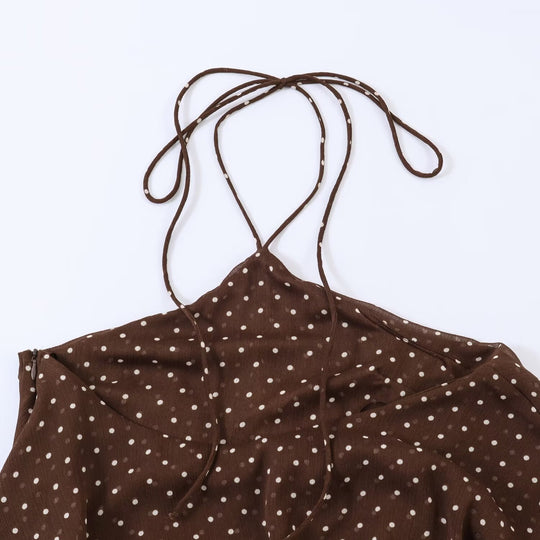 Damen Sommerkleid mit voluminösen Rüschendetails und tiefem V-Ausschnitt EB
