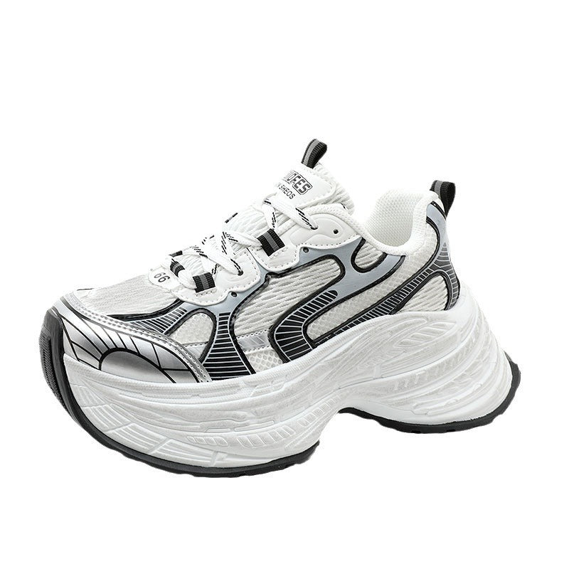 Damen Chunky Sneakers mit dämpfender Laufsohle und modischem Design EB