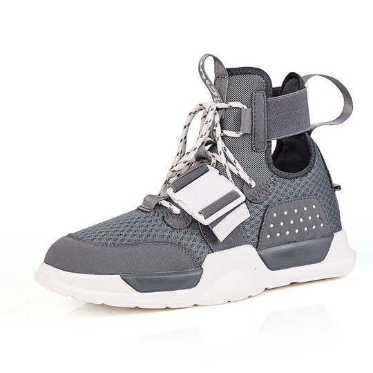 Damen Sportliche High-Top Sneaker mit verstellbarem Riemensystem EB