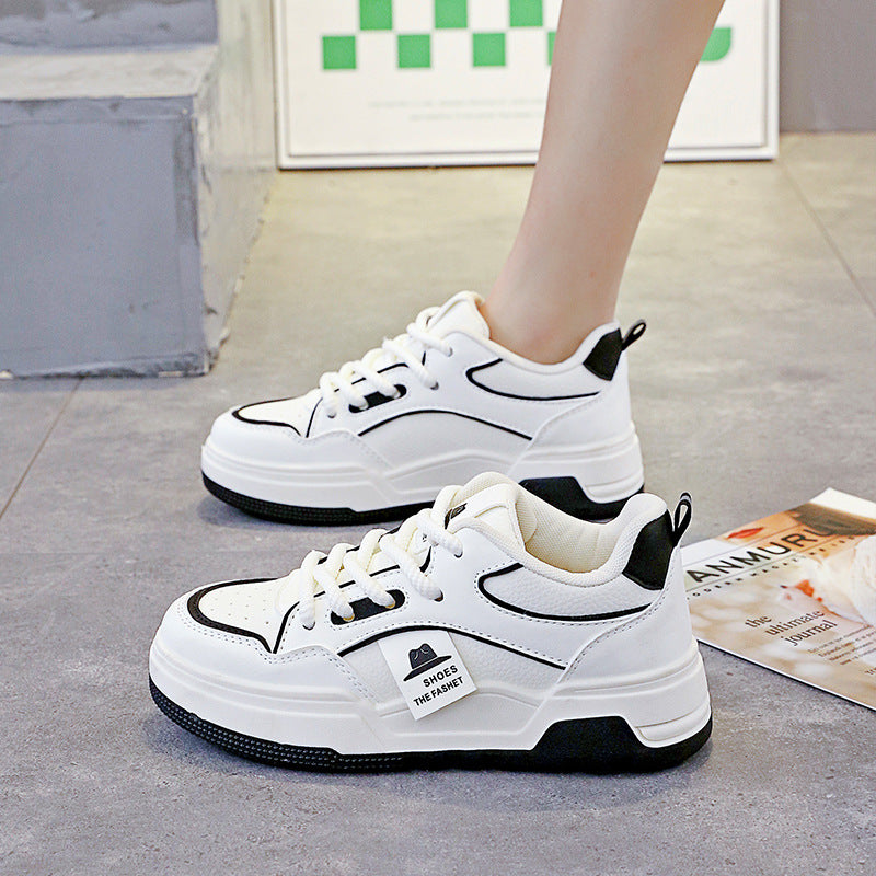 Damen sportliche Chunky Sneakers mit rutschfester Sohle und atmungsaktiver Struktur EB