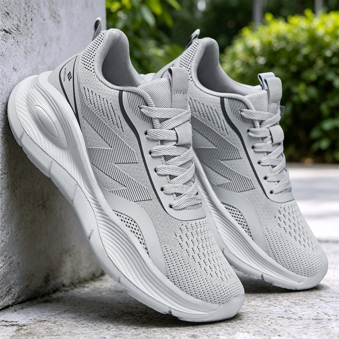 Damen nan Performance-Slip-On Running-Sneaker mit nahtlosem Mesh-Obermaterial, stoßdämpfender Waben-Plateausohle und verstärkter Fersenstütze EB