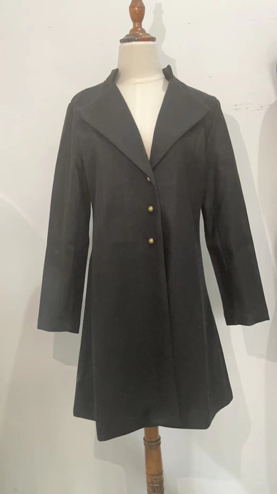 Damen eleganter asymmetrischer Übergangsmantel EB
