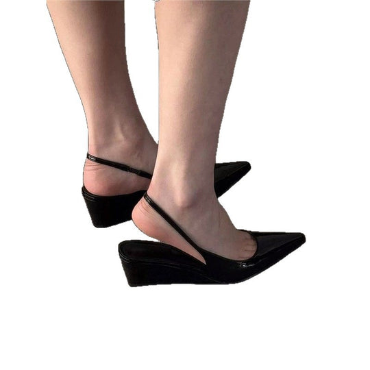 Damen Slingback High Heel Schuhe mit spitzem Design EB