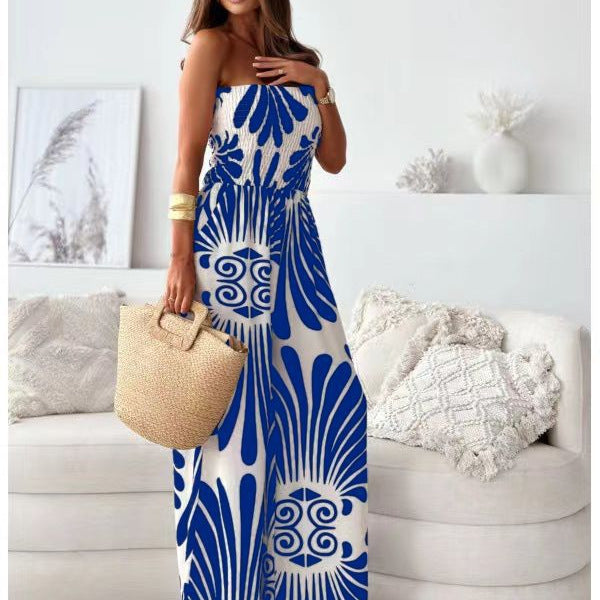Damen Sommer Jumpsuit mit floralem Design EB