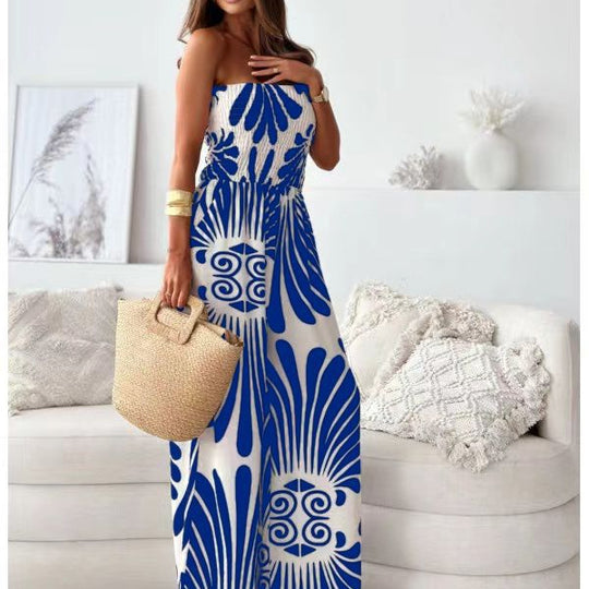 Damen Sommer Jumpsuit mit floralem Design EB