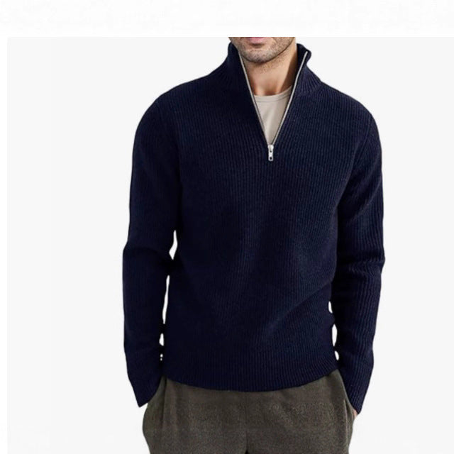 Herren Strickpullover mit Stehkragen EB
