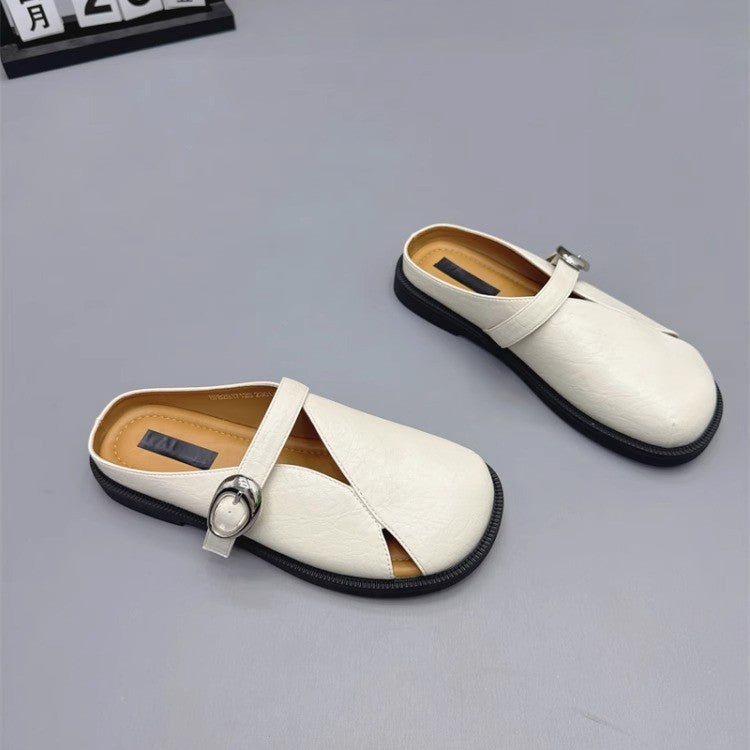 Damen bequeme Mokassins mit dekorativem Riemchen und ergonomischer Sohle EB
