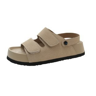 Damen Komfortable Velours-Sandalen EB