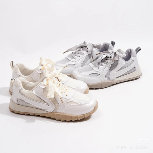 Damen Sportliche Sneakers mit atmungsaktivem Obermaterial und flexibler Sohle EB