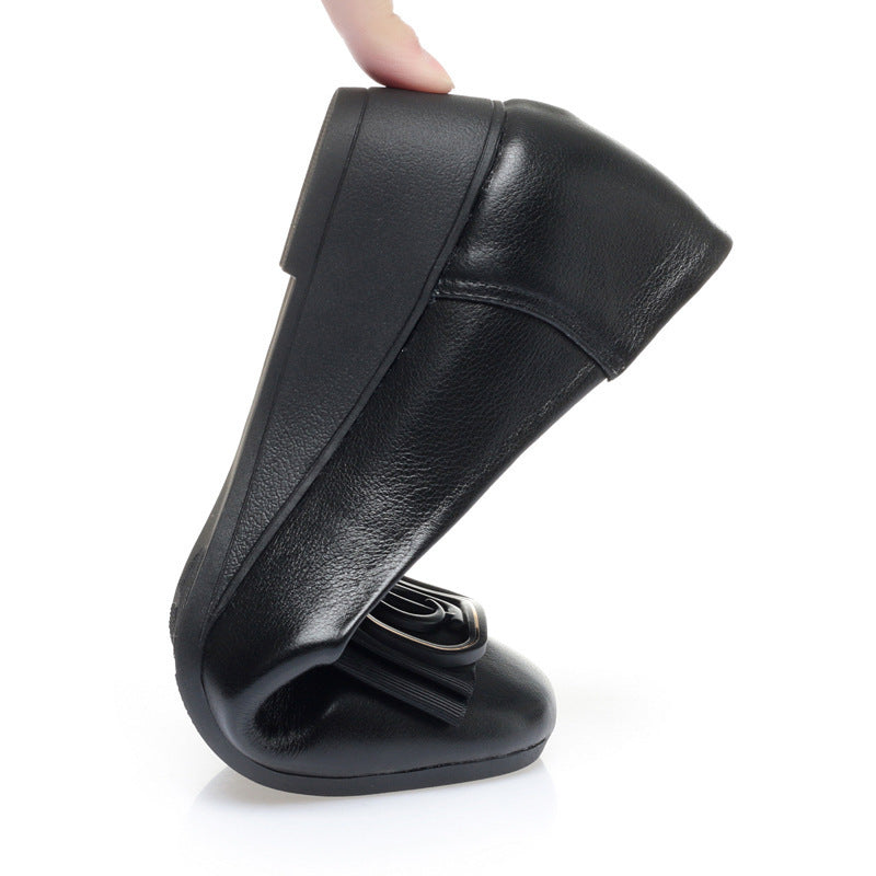Damen Wedge-Pumps mit dekorativem Schmuckdetail und komfortablem Fußbett EB