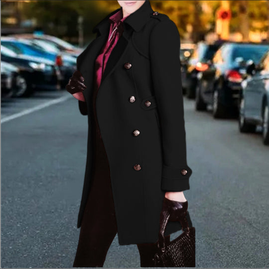 Damen trenchcoat mit doppelter Knopfleiste EB