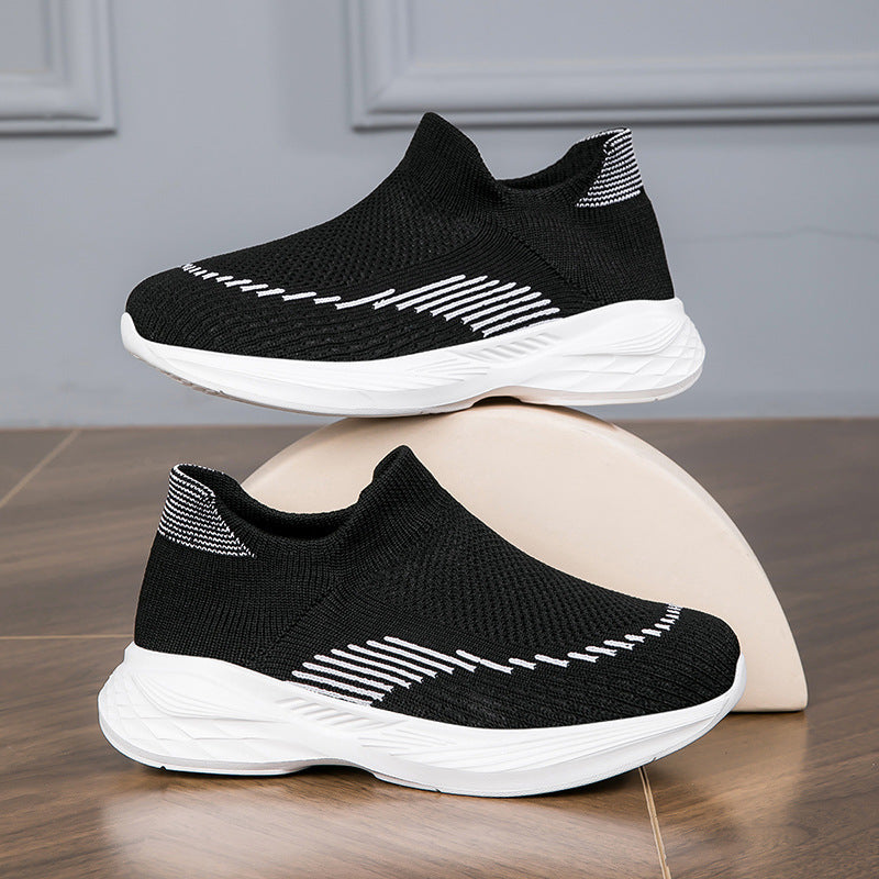 Damen Hochwertige Slip-On Sneakers mit flexiblem und atmungsaktivem Obermaterial EB
