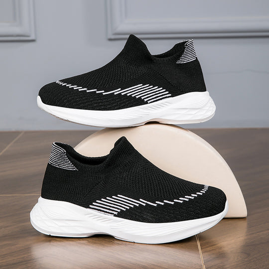 Damen Hochwertige Slip-On Sneakers mit flexiblem und atmungsaktivem Obermaterial EB