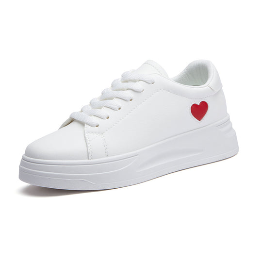 Damen Sneakers mit herzförmigem Akzent und bequemer Laufsohle EB