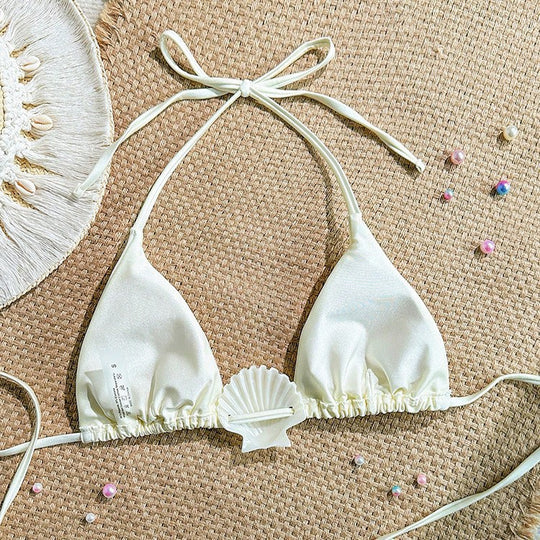 Damen Triangel-Bikini mit Muschel-Detail EB