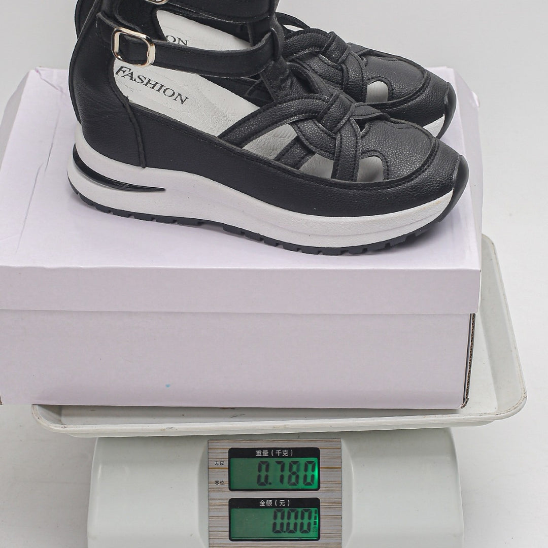 Damen Wedge-Sandalen mit modischem Riemendesign und komfortabler Plateau-Sohle EB