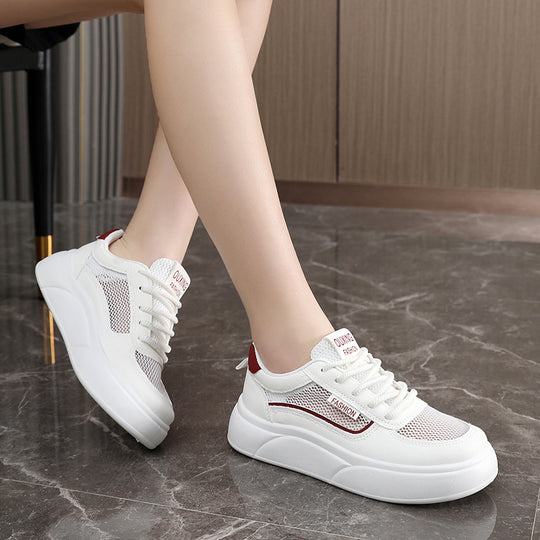 Damen Sportliche Sneakers mit atmungsaktivem Obermaterial und komfortabler Dämpfung EB
