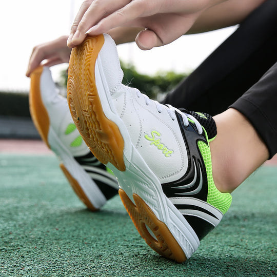 Damen Sportliche Hallenschuhe mit atmungsaktivem Obermaterial und rutschfester Sohle EB