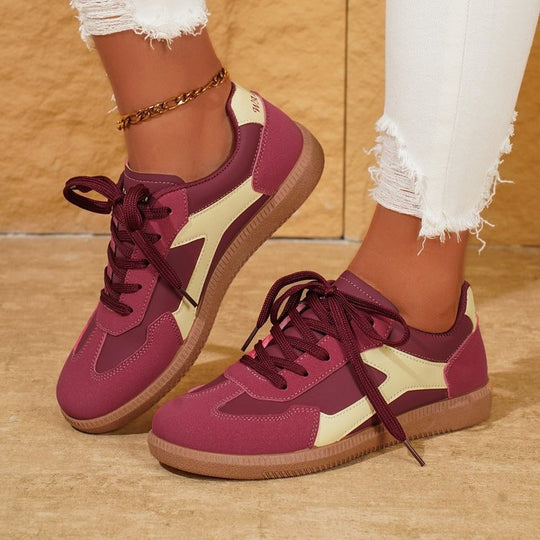 Damen Sportliche Sneakers mit atmungsaktivem Obermaterial und rutschfester Sohle EB