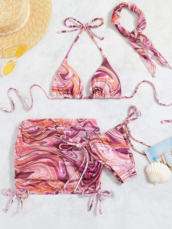 Damen Bikini-Set mit verspieltem Schnitt und modischen Akzenten EB