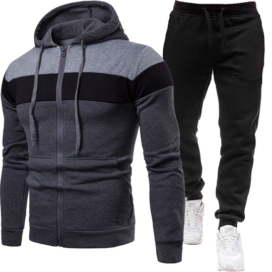 Herren nan zweiteiliges Freizeit-Jogginganzug-Set EB
