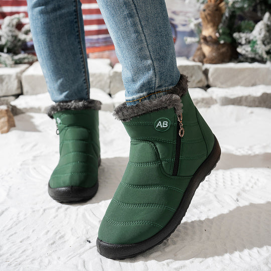 Damen Winterstiefel mit praktischem Reißverschluss und kuscheligem Innenfutter EB