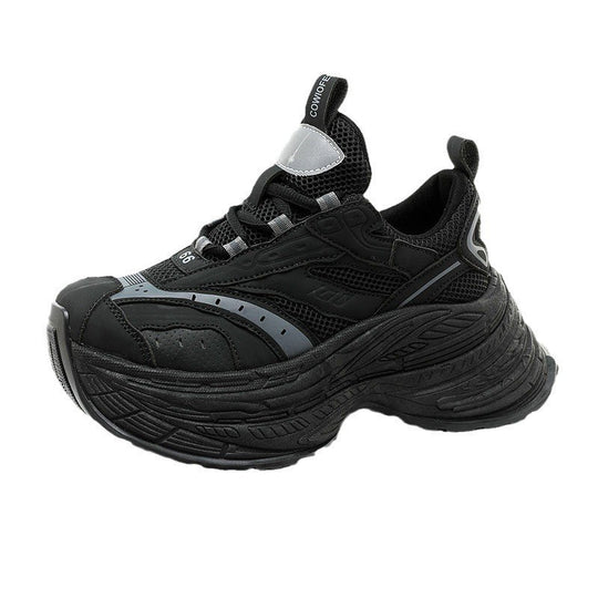 Damen Sportliche Chunky Sneakers mit überlegener Dämpfung und rutschfester Sohle EB