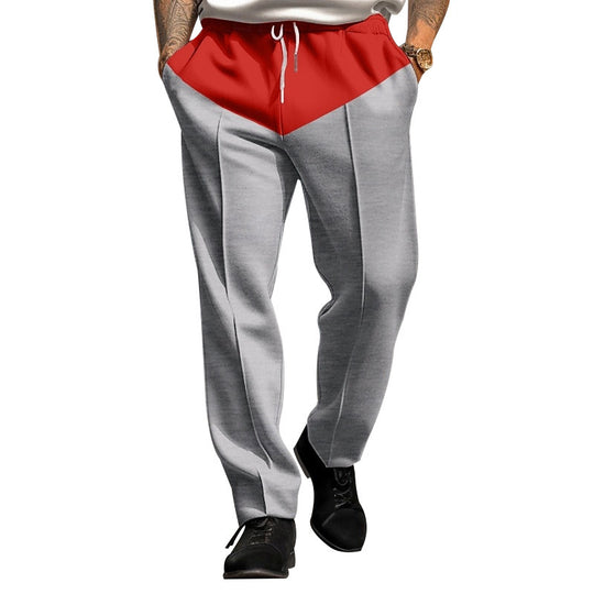 Herren Sportliche Jogginghose mit Kontrastdetails und verstellbarem Kordelzug EB