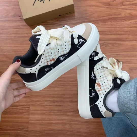 Damen Sportliche Sneaker mit einzigartigem Tiermotiv und bequemer Dämpfung EB