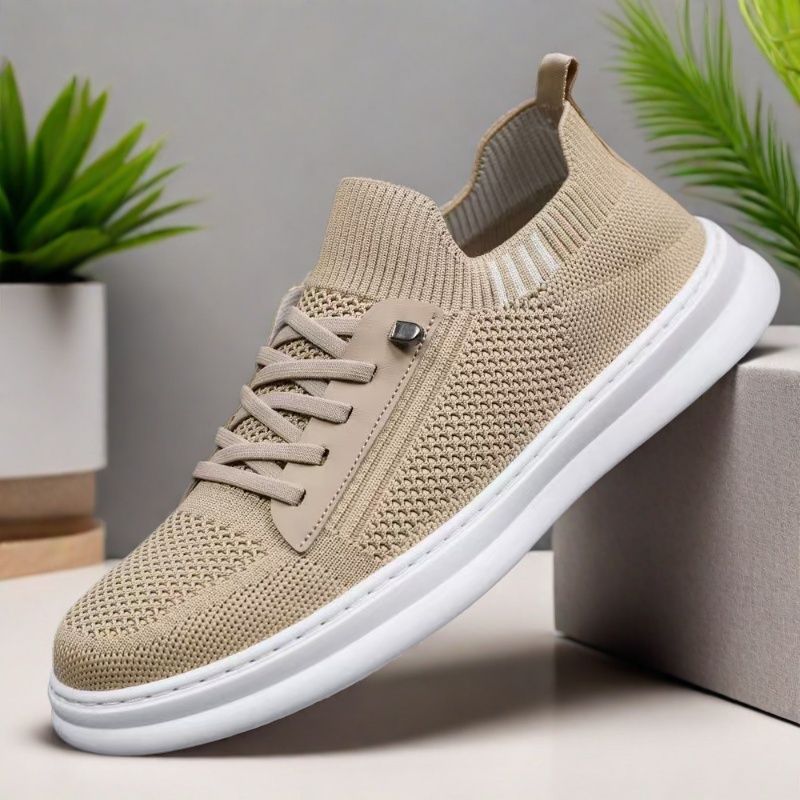 Damen Atmungsaktive Sport Sneakers mit originellem Zipper-Design EB