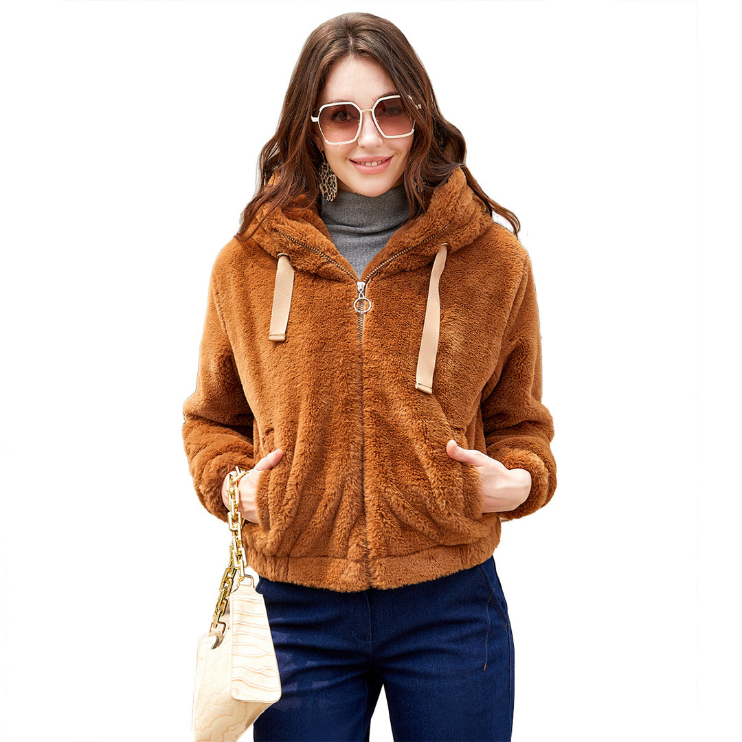 Damen Kuscheljacke mit hochabschließendem Kragen EB