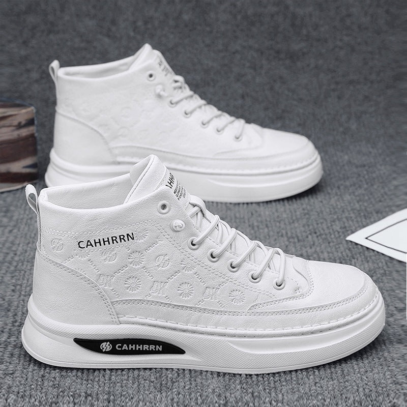 Damen Modische High-Top Sneakers mit atmungsaktiver Oberflächenstruktur EB