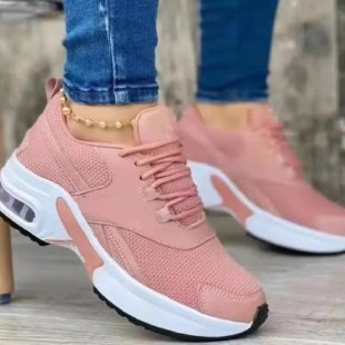 Damen Sportliche Lauf-Sneaker mit atmungsaktivem Mesh und rutschfester Sohle EB
