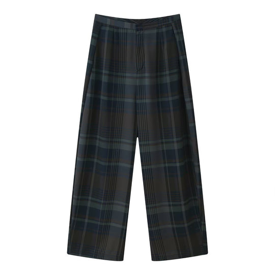 Damen Karottenhose mit modernem Karomuster und entspanntem Schnitt EB