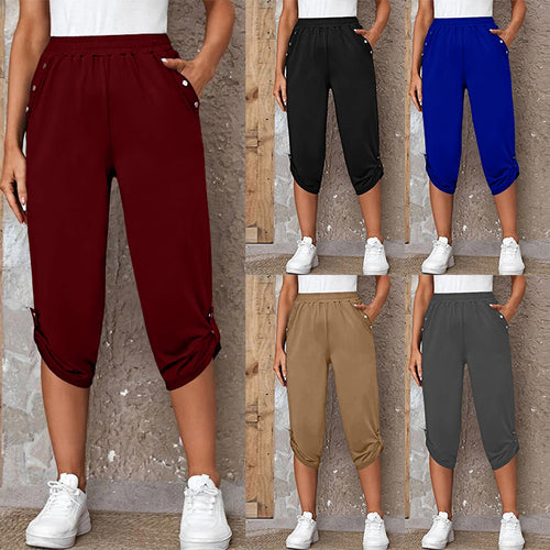 Damen Sportliche Jersey-Hosen EB