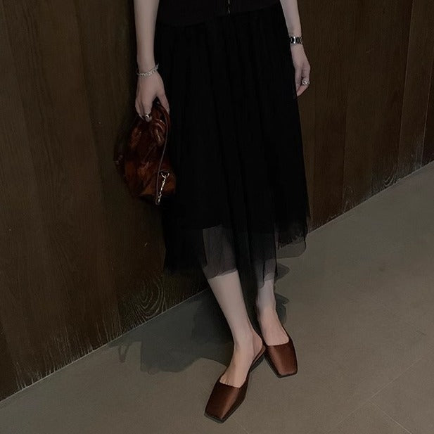 Damen Elegante Mules mit spitzem Zehenbereich und komfortabler Sohle EB
