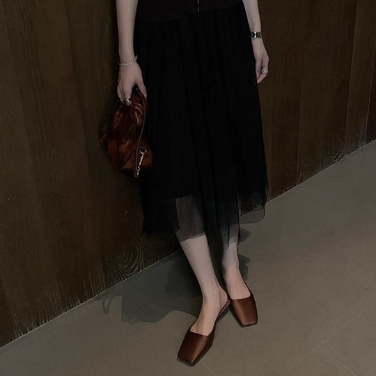 Damen Elegante Mules mit spitzem Zehenbereich und komfortabler Sohle EB