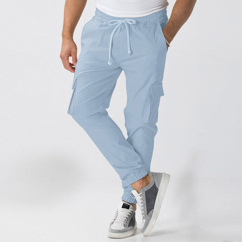 Herren Cargo-Hose mit elastischem Bund und praktischen Seitentaschen EB