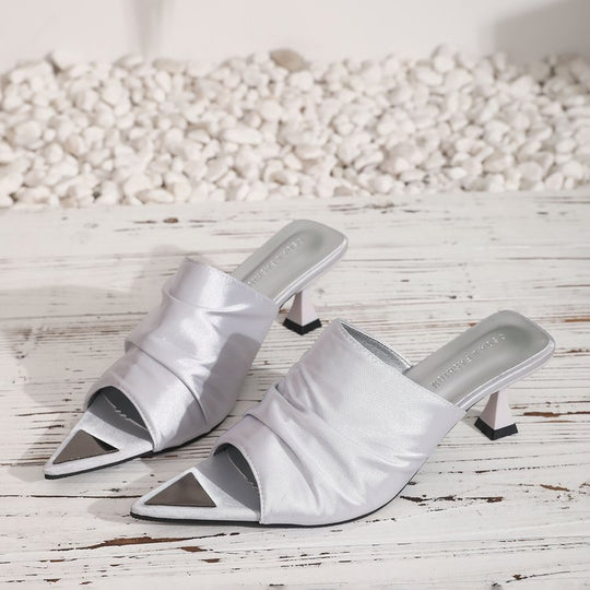 Damen Elegante Slingback-Mules mit spitzem Zehenbereich EB