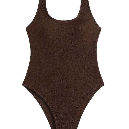 Damen Einteiler Badeanzug mit elegantem Rücken-Detail EB