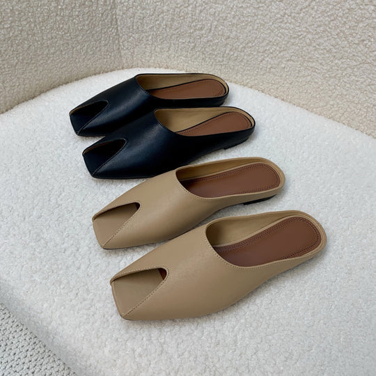 Damen Offene Mules mit elegantem Schnitt EB